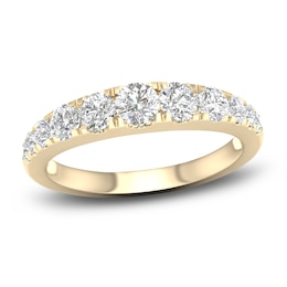 Graduated Diamond Anniversary Band 1 ct tw Round 14K Yellow Gold