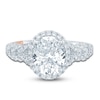 Thumbnail Image 3 of Pnina Tornai Oval & Round-Cut Lab-Grown Diamond Engagement Ring 2-3/8 ct tw 14K White Gold