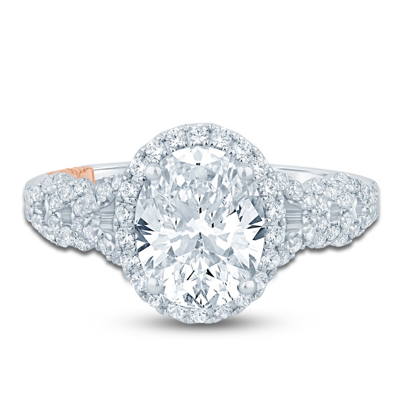 Pnina Tornai Oval & Round-Cut Lab-Grown Diamond Engagement Ring 2-3/8 ct tw 14K White Gold