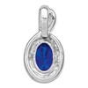 Thumbnail Image 2 of Natural Blue Sapphire Charm 1/20 ct tw Round 14K White Gold