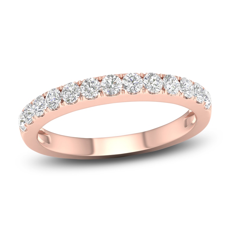 Main Image 1 of Diamond Wedding Band 1/2 ct tw Round 14K Rose Gold