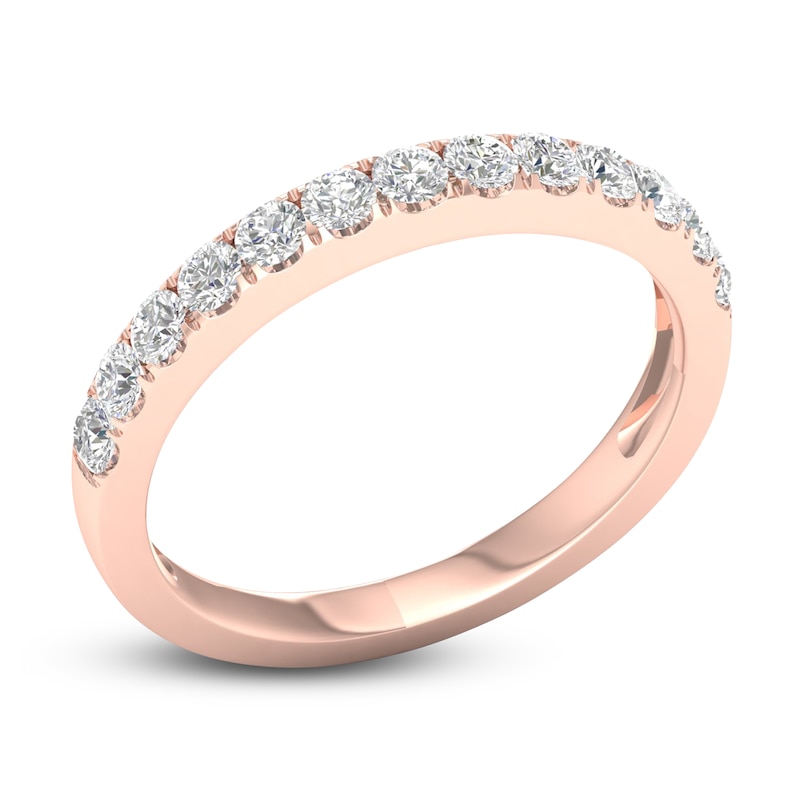 Main Image 2 of Diamond Wedding Band 1/2 ct tw Round 14K Rose Gold
