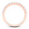 Thumbnail Image 4 of Diamond Wedding Band 1/2 ct tw Round 14K Rose Gold