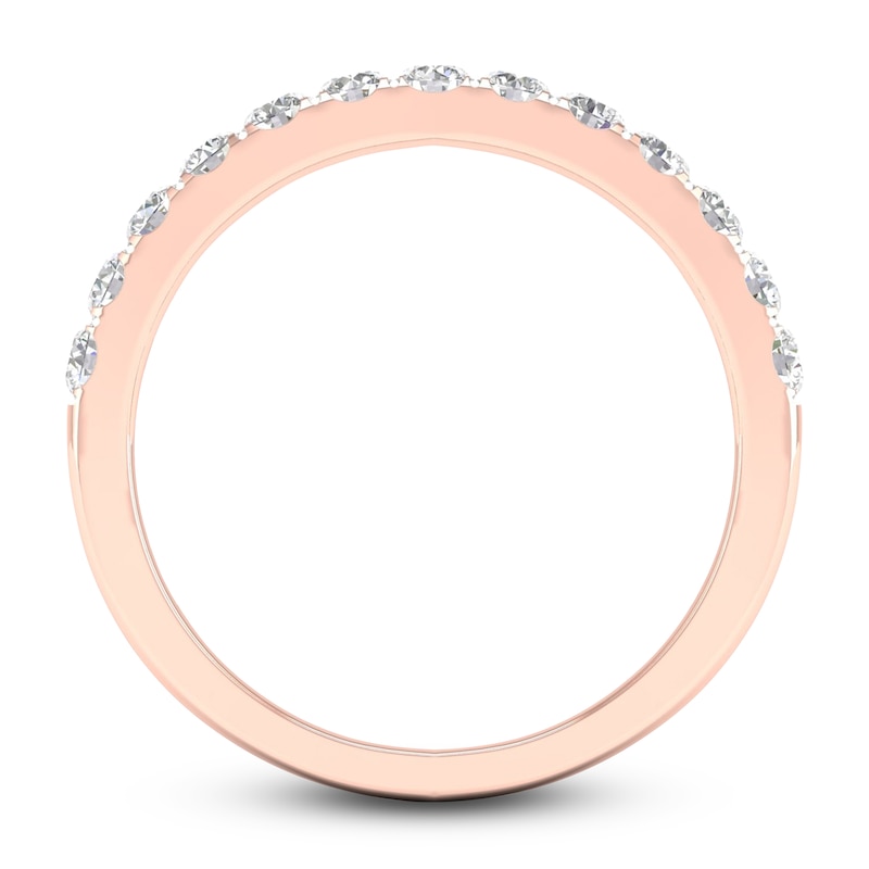 Main Image 4 of Diamond Wedding Band 1/2 ct tw Round 14K Rose Gold