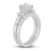 Thumbnail Image 2 of Diamond Bridal Set 1 ct tw Princess/Baguette/ Round 14K White Gold