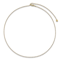 Solid Rope Chain Necklace 14K Yellow Gold 20" 1.17mm