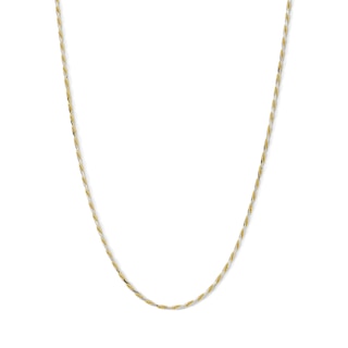 Solid Rope Chain Necklace 14K Yellow Gold 20" 1.17mm