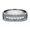 Thumbnail Image 3 of Men's Diamond Wedding Band 3/8 ct tw Round Tantalum 6.0mm