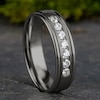 Thumbnail Image 4 of Men's Diamond Wedding Band 3/8 ct tw Round Tantalum 6.0mm