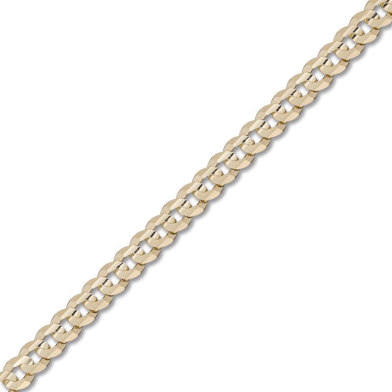 Main Image 2 of Solid Curb Bracelet 10K Yellow Gold 8.5"
