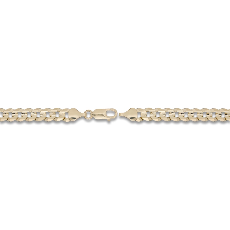 Main Image 3 of Solid Curb Bracelet 10K Yellow Gold 8.5"
