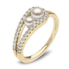 Thumbnail Image 2 of Yoko London Akoya Cultured Pearl Ring 1/4 ct tw Diamonds 18K Yellow Gold