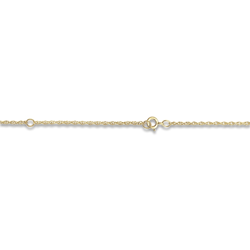Main Image 3 of High-Polish Personalized Name & Number Dog Tag Necklace 14K Yellow Gold 22"