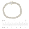 Thumbnail Image 3 of Men's Diamond Curb Bracelet 1 ct tw Round 10K Yellow Gold 8.5"