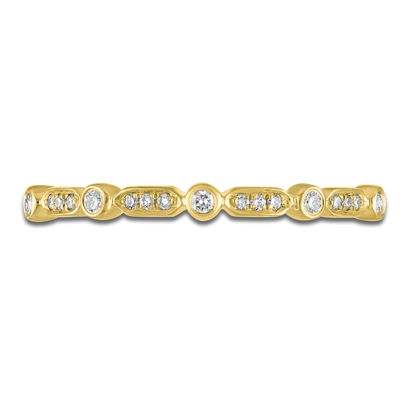 Main Image 3 of Diamond Stackable Anniversary Band 1/10 ct tw 14K Yellow Gold