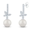 Thumbnail Image 1 of Pnina Tornai Freshwater Cultured Pearl & Diamond Butterfly Earrings 1/3 ct tw 14K White Gold