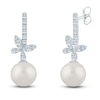 Thumbnail Image 2 of Pnina Tornai Freshwater Cultured Pearl & Diamond Butterfly Earrings 1/3 ct tw 14K White Gold