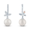 Thumbnail Image 2 of Pnina Tornai Freshwater Cultured Pearl & Diamond Butterfly Earrings 1/3 ct tw 14K White Gold