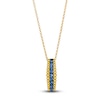 Thumbnail Image 1 of Le Vian Dolce D'Oro Natural Blue Sapphire Pendant Necklace 14K Honey Gold 19"