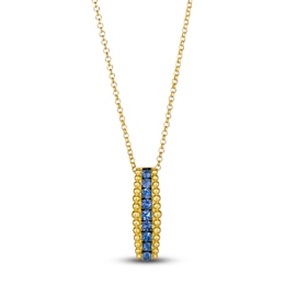 Le Vian Dolce D'Oro Natural Blue Sapphire Pendant Necklace 14K Honey Gold 19&quot;