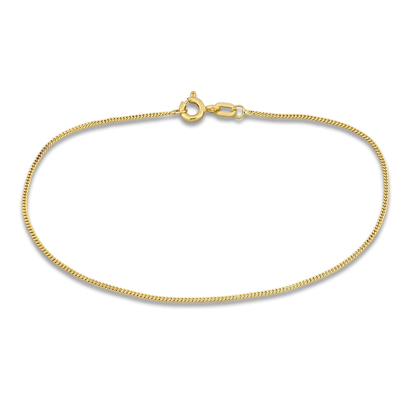 Main Image 1 of Curb Link Chain Bracelet 14K Yellow Gold