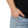 Thumbnail Image 2 of Hollow Byzantine Chain Bracelet 3.95mm 14K Yellow Gold 8.5"