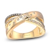 Thumbnail Image 0 of Le Vian Tramonto D'Oro Diamond Crossover Ring 1/2 ct tw 14K Honey Gold