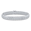 Thumbnail Image 1 of Men's Diamond Hexagon Link Bracelet 1 ct tw Sterling Silver 8.5"