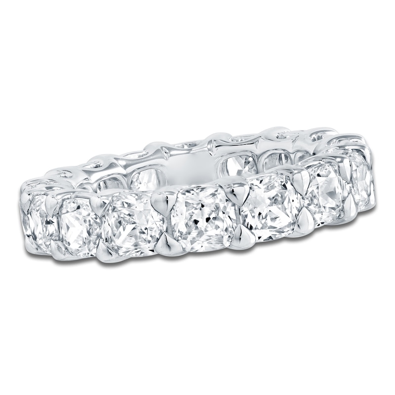 Main Image 1 of Certified Cushion-Cut Diamond Eternity Band 6-3/4 - 8-5/8 ct tw 14K White Gold
