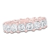 Thumbnail Image 1 of Certified Princess-Cut Diamond Eternity Band 6-3/4 - 8-5/8 ct tw 14K Rose Gold