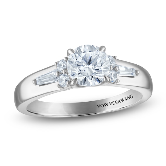 Vera Wang VOW Round-Cut Diamond Engagement Ring 1-1/4 ct tw 14K White Gold