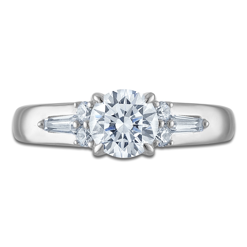 Main Image 3 of Vera Wang VOW Round-Cut Diamond Engagement Ring 1-1/4 ct tw 14K White Gold