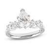 Thumbnail Image 1 of Storied Diamond Desert Sands of Eternity Pear-Shaped Engagement Ring 2 ct tw Platinum