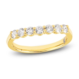 Storied Diamond Desert Sands of Eternity Anniversary Ring 3/4 ct tw 18K Yellow Gold