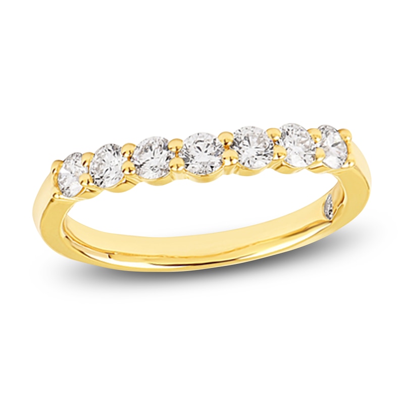 Main Image 1 of Storied Diamond Desert Sands of Eternity Anniversary Ring 3/4 ct tw 18K Yellow Gold