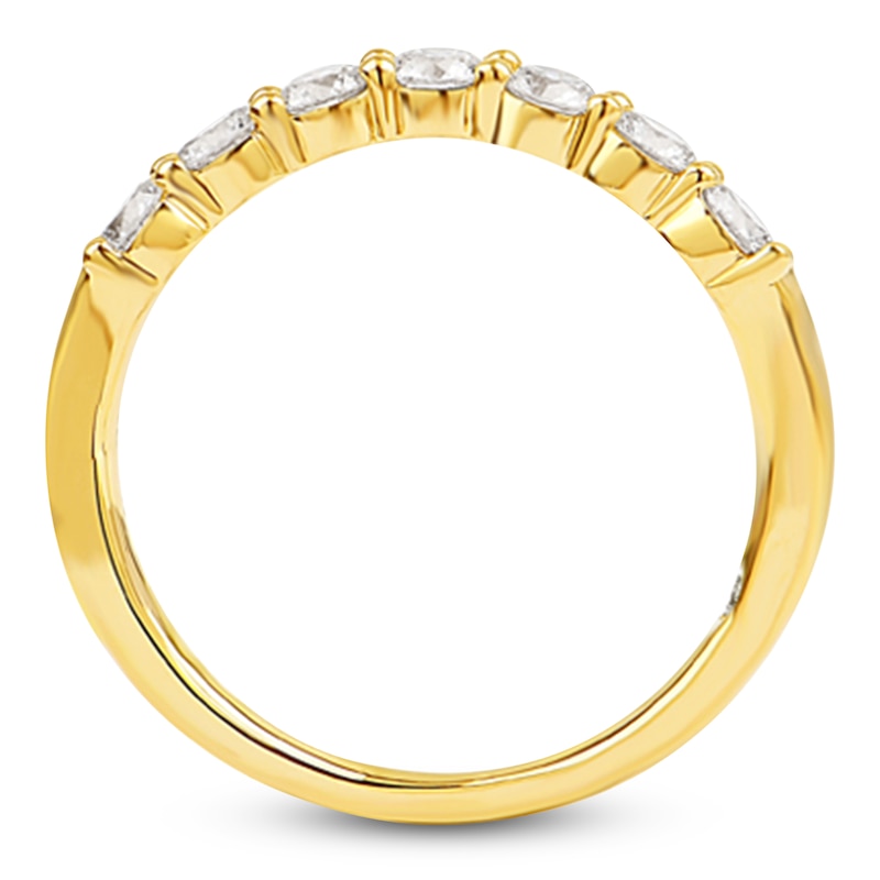 Main Image 2 of Storied Diamond Desert Sands of Eternity Anniversary Ring 3/4 ct tw 18K Yellow Gold