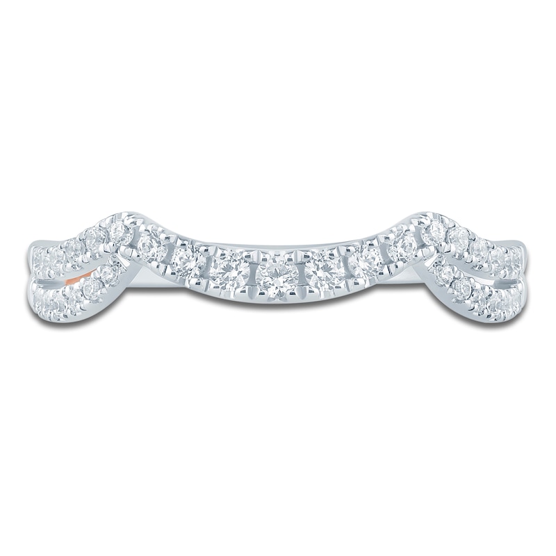 Main Image 3 of Pnina Tornai Diamond Split Shank Contour Wedding Band 1/3 ct tw 14K White Gold