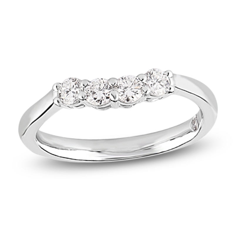 Main Image 1 of Storied Diamond Desert Sands of Eternity Four-Stone Anniversary Ring 3/8 ct tw 18K White Gold