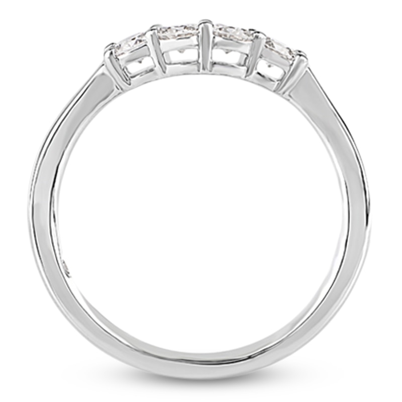 Main Image 2 of Storied Diamond Desert Sands of Eternity Four-Stone Anniversary Ring 3/8 ct tw 18K White Gold