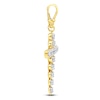Thumbnail Image 2 of Charm'd by Lulu Frost Diamond Hearts Cross Charm 1/3 ct tw 10K Yellow Gold
