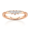 Thumbnail Image 1 of J'Lure Lab-Grown Diamond Scalloped Wedding Band 1/8 ct tw 18K Rose Gold