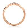 Thumbnail Image 2 of J'Lure Lab-Grown Diamond Scalloped Wedding Band 1/8 ct tw 18K Rose Gold