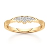 Thumbnail Image 1 of J'Lure Lab-Grown Diamond Scalloped Wedding Band 1/8 ct tw 18K Yellow Gold