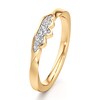 Thumbnail Image 4 of J'Lure Lab-Grown Diamond Scalloped Wedding Band 1/8 ct tw 18K Yellow Gold