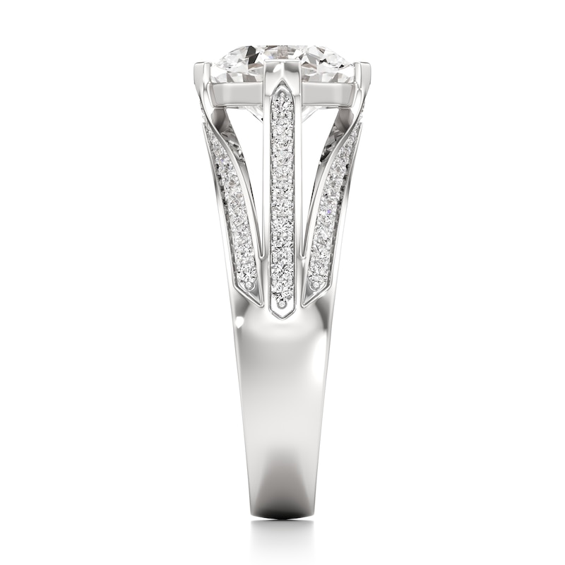 Main Image 3 of J'Lure Lab-Grown Diamond Octagon Brilliant-Cut Engagement Ring 2-3/8 ct tw 18K White Gold
