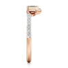 Thumbnail Image 3 of J'Lure Imperial-Emerald Step-Cut Lab-Grown Diamond Contour Wedding Band 3/8 ct tw 18K Rose Gold
