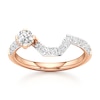 Thumbnail Image 1 of J'Lure Octagon Brilliant-Cut Lab-Grown Diamond Contour Wedding Band 1/2 ct tw 18K Rose Gold