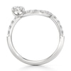 Thumbnail Image 2 of J'Lure Pear Step-Cut Lab-Grown Diamond Contour Wedding Band 3/4 ct tw 18K White Gold
