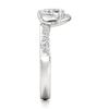 Thumbnail Image 3 of J'Lure Pear Step-Cut Lab-Grown Diamond Contour Wedding Band 3/4 ct tw 18K White Gold