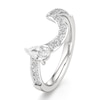 Thumbnail Image 4 of J'Lure Pear Step-Cut Lab-Grown Diamond Contour Wedding Band 3/4 ct tw 18K White Gold